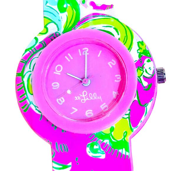 Lilly Pulitzer Colorful Watch Set Two Bands One Watch Face New Open Box - Picture 3 of 7